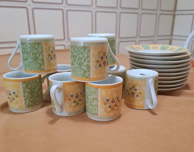 10 Tazas de café de porcelana