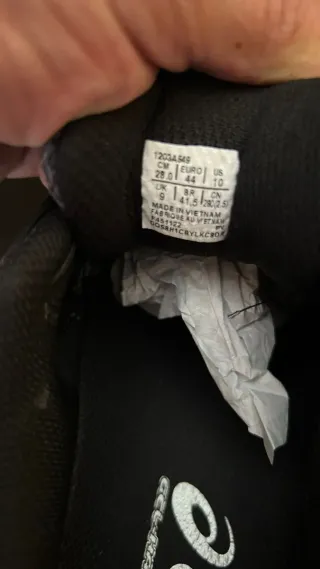 Asics Zapatillas Running Plata y Negro