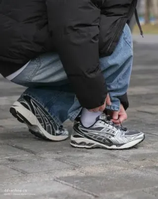 Asics Zapatillas Running Plata y Negro