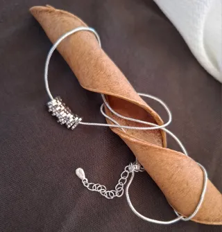 Collar de Plata con Abalorios