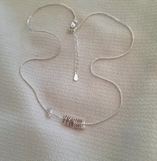 Collar de Plata con Abalorios