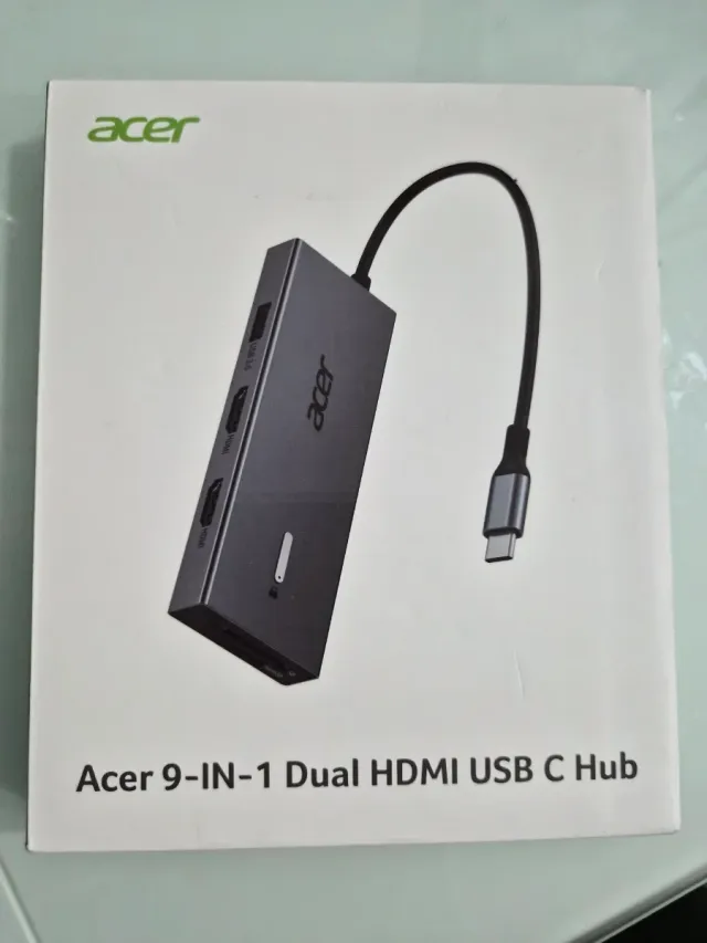 Hub Acer 9 en 1 Dual HDMI USB C