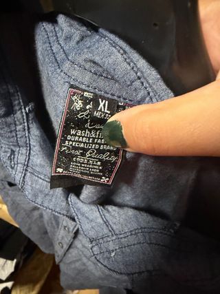 Camisa vaquera Bershka manga corta