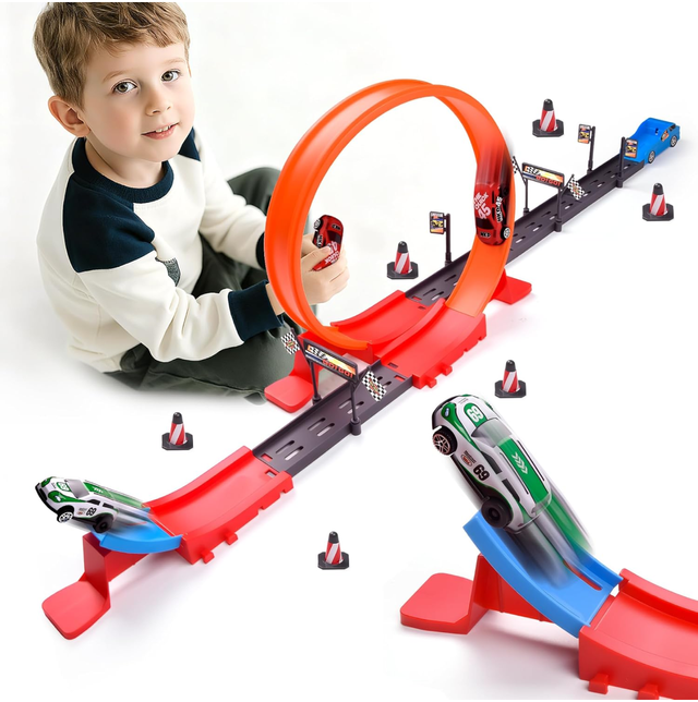 Pista de Coches con Loop y Coches