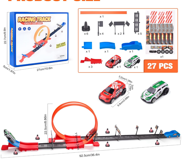 Pista de Coches con Loop y Coches