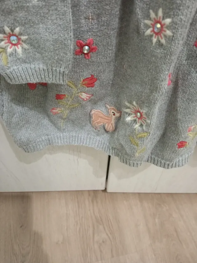 Vestido invierno niña bordado T4-5