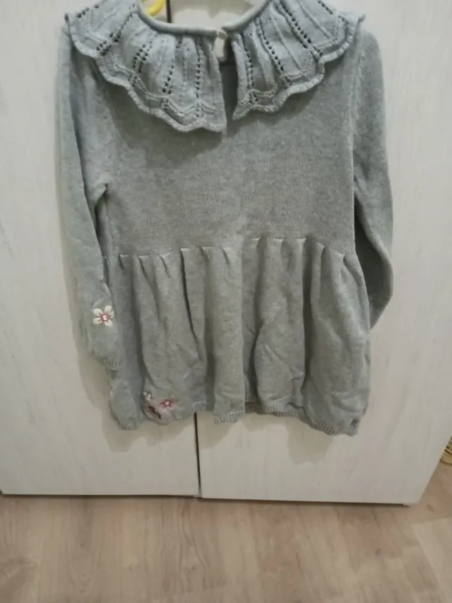 Vestido invierno niña bordado T4-5