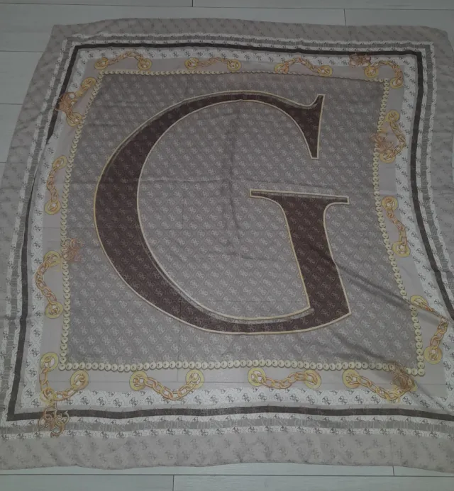 Foulard Guess Grande G Oro Marrone