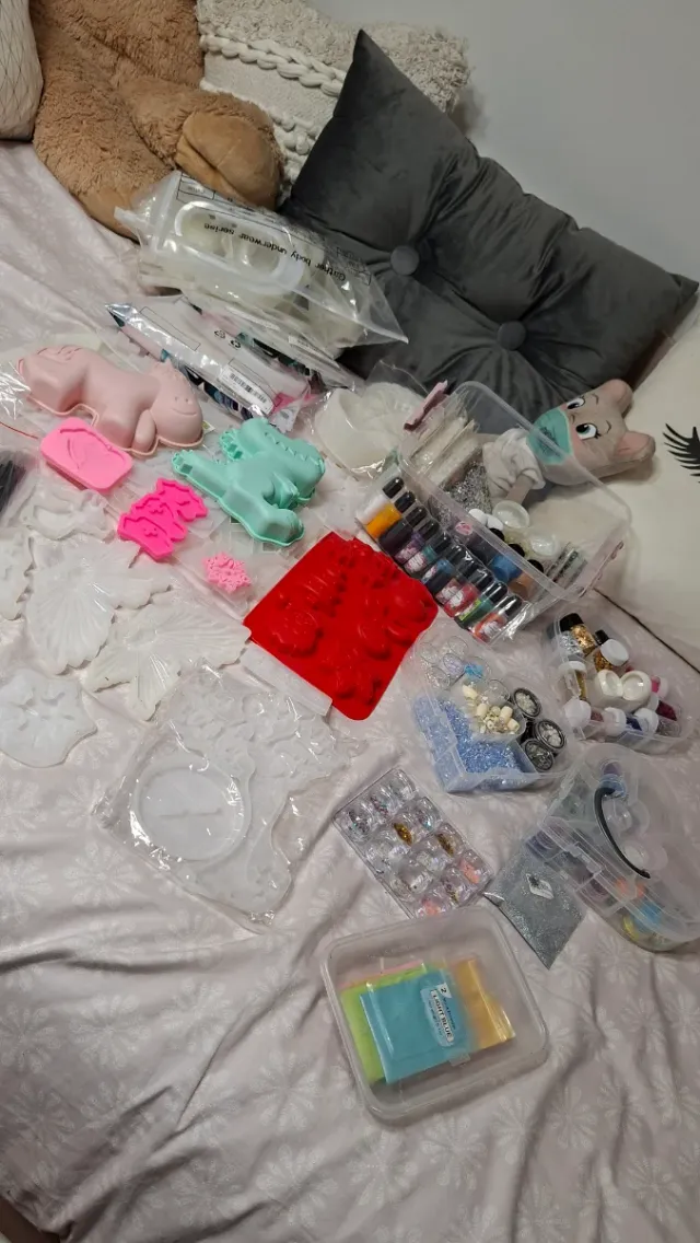 Kit Resina Epoxi: Moldes, Purpurina y Más