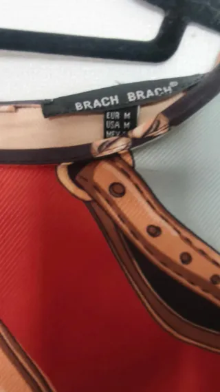 Vestido midi estampado cadenas