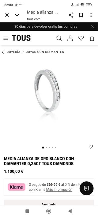 Alianza Tous oro y diamantes