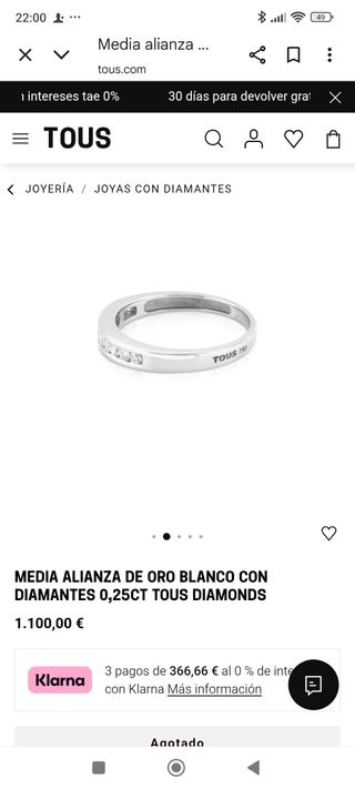 Alianza Tous oro y diamantes