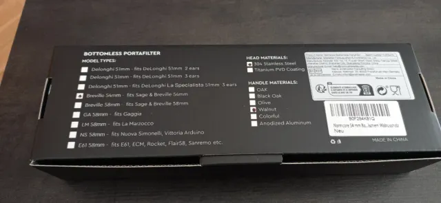 Portafiltro sin fondo Normcore