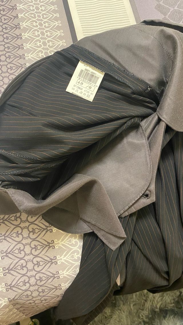 Traje Grisby Negro Rayas