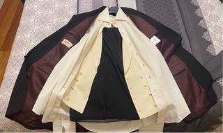 Traje Grisby Negro Rayas