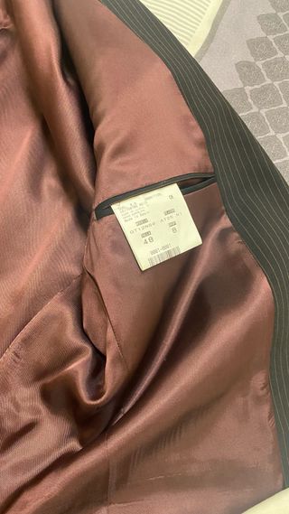 Traje Grisby Negro Rayas