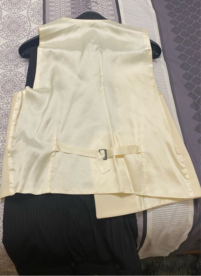 Traje Grisby Negro Rayas