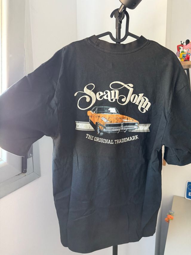 Camiseta Sean John Negra Coche Vintage