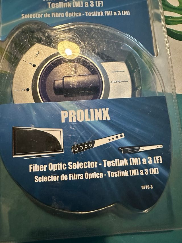PROLINX OPTO-3 Selector Fibra Óptica Toslink