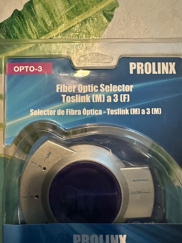 PROLINX OPTO-3 Selector Fibra Óptica Toslink