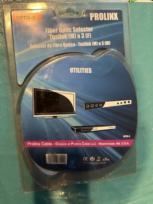 PROLINX OPTO-3 Selector Fibra Óptica Toslink