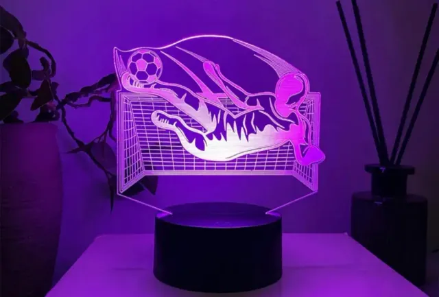 Lámpara LED 3D Fútbol Personalizable