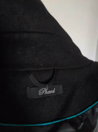 Abrigo Phard Negro con Cinturón