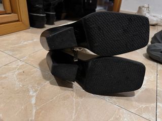 Botines Zara Piel Crema Talla 41