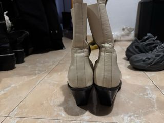 Botines Zara Piel Crema Talla 41
