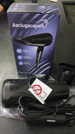 Asciugacapelli nuovo manico pieghevole