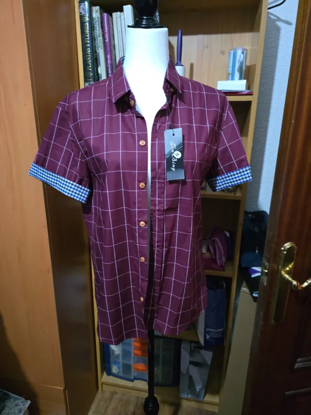 Camicia a quadri rossa