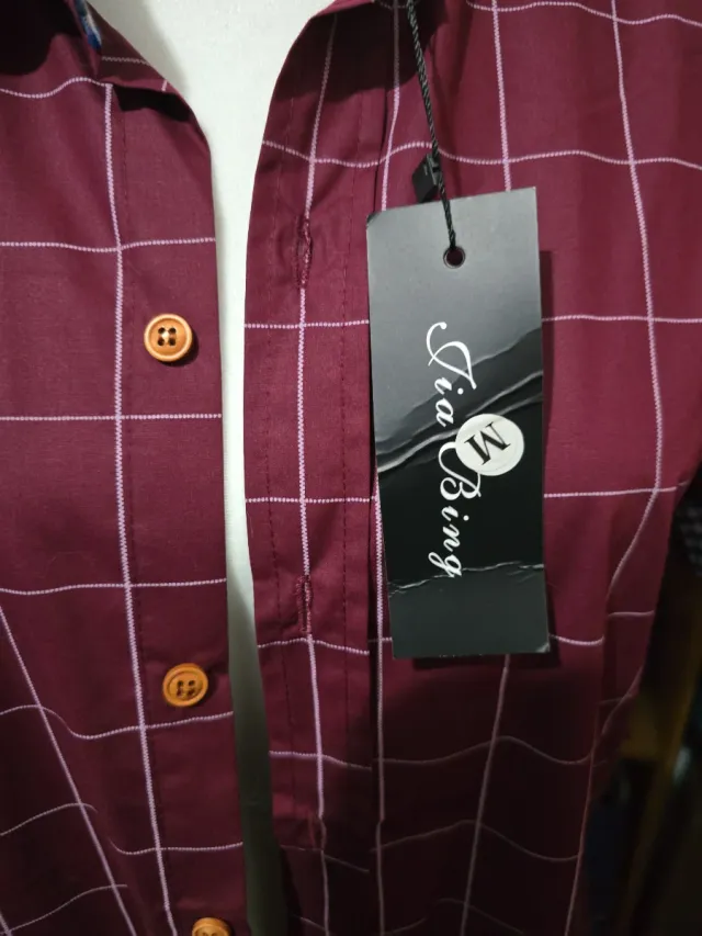 Camicia a quadri rossa