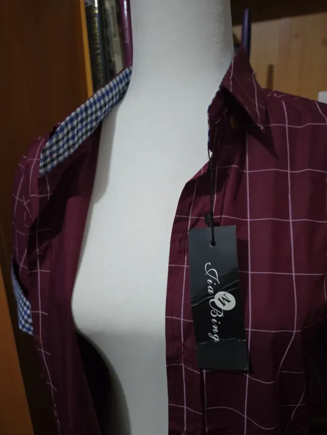 Camicia a quadri rossa