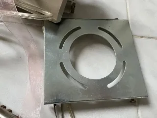 Lampadario Ikea 6 faretti acciaio e vetro