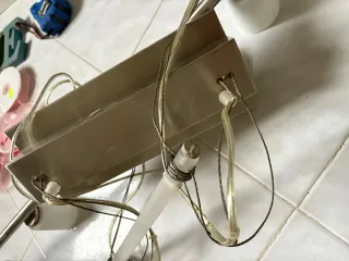 Lampadario Ikea 6 faretti acciaio e vetro