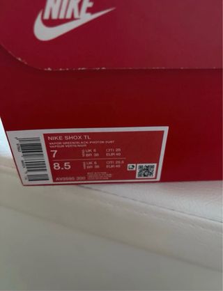 Nike Shox TL Negro Blanco