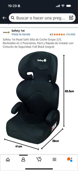 Dos sillas  coche elevador Nania EASYFIX grupo 2/3