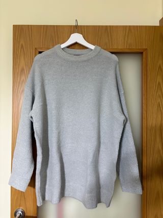 Jersey Bershka gris punto talla única