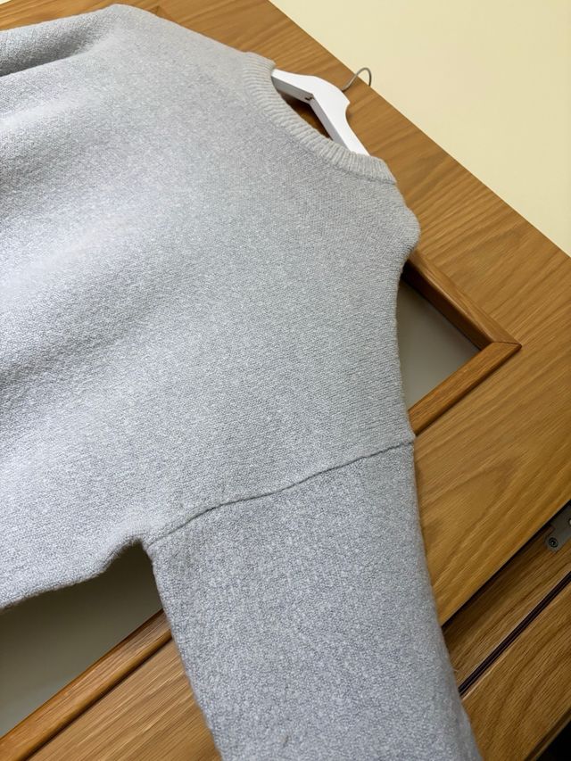 Jersey Bershka gris punto talla única