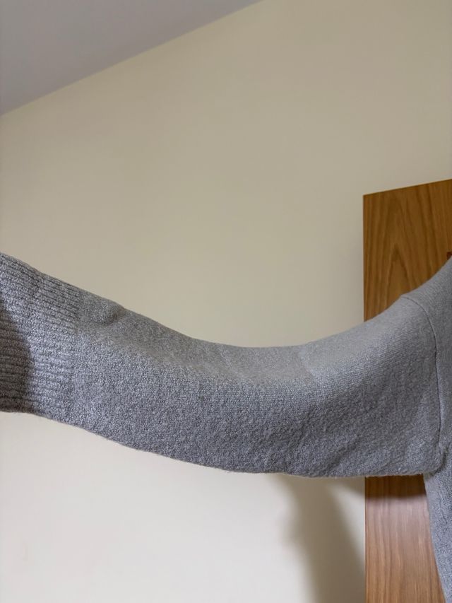 Jersey Bershka gris punto talla única