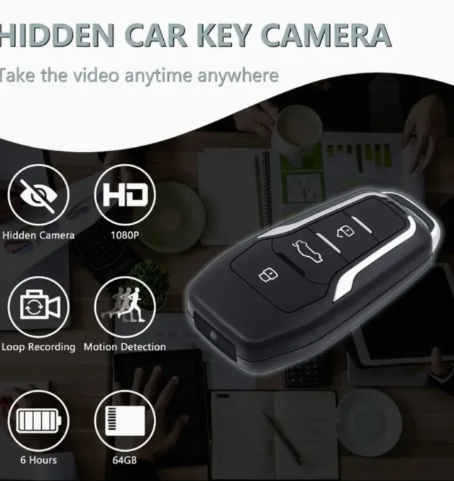 Cámara Espía / Llave Coche 1080p