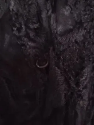 Abrigo de astracán negro