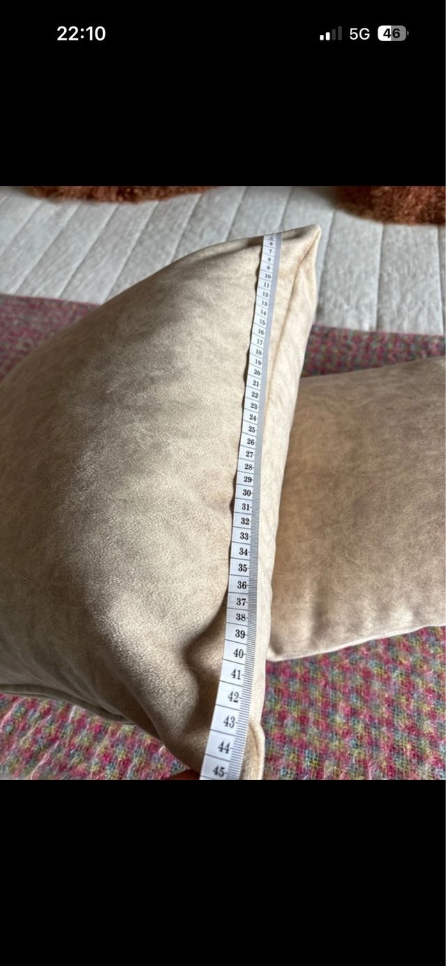 Cojines Terciopelo Beige (2 unidades)