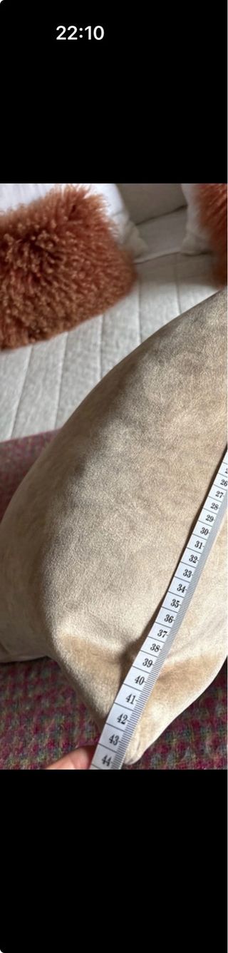 Cojines Terciopelo Beige (2 unidades)