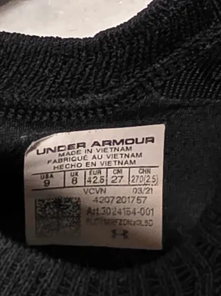 Zapatillas Under Armour Negras