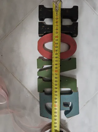 Scritta HOME legno stile industriale