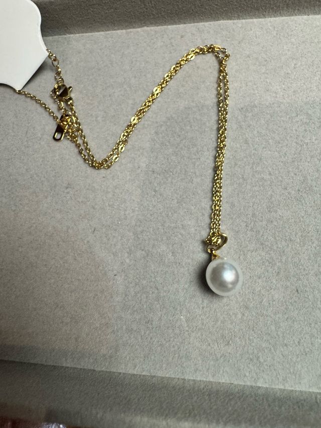 Colar Aço Inoxidável com Pérola