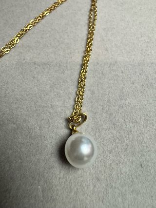 Colar Aço Inoxidável com Pérola