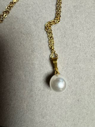 Colar Aço Inoxidável com Pérola