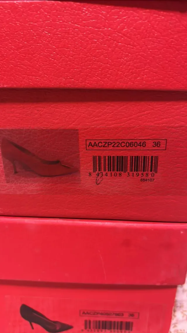 Zapatos Carolina Herrera Piel Rojo Talla 36